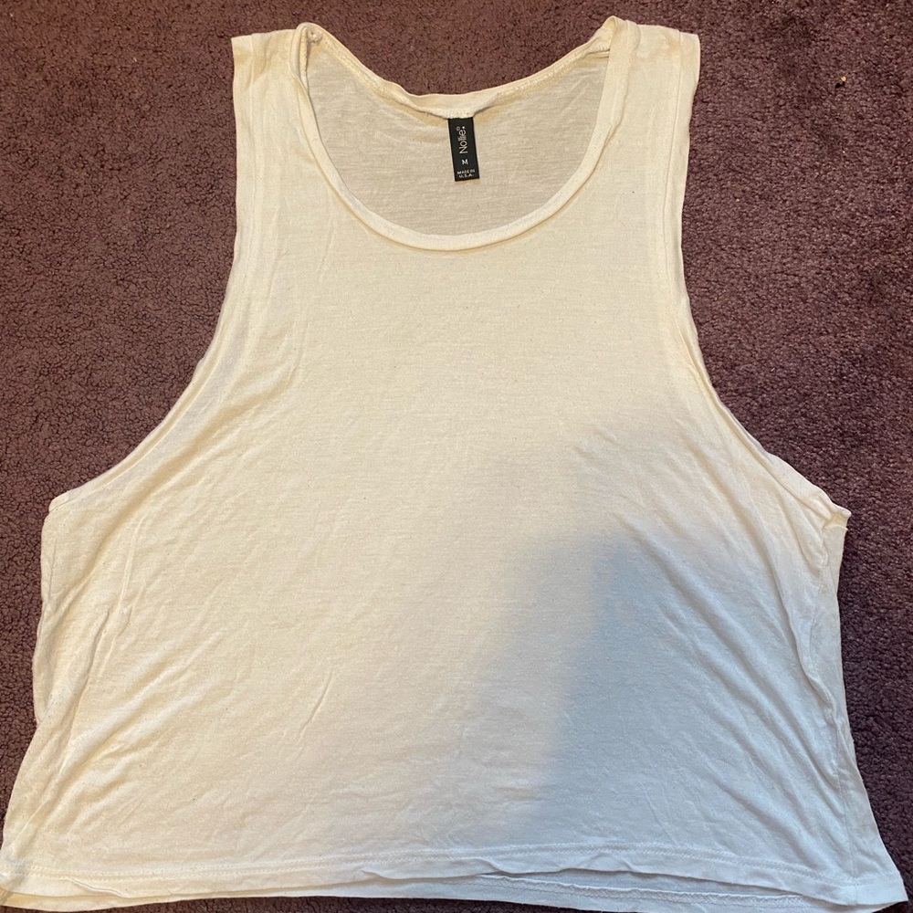 Nollie cropped muscle tee. Size M